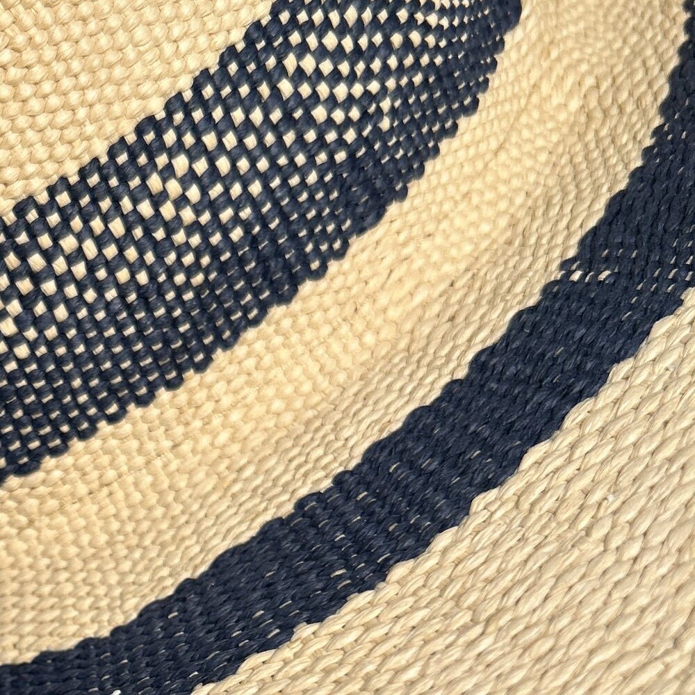 CoCo & Carmen NWOT OSFA Sunhat Navy Stripe Festival Beach Boho Resort Cottage - Picture 5 of 6